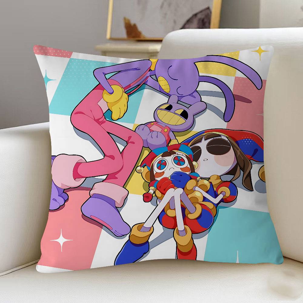 Das A-mazing Digital Circus Kissen Geschenk Heim Büro Dekoration Kissen Schlafzimmer Sofa Auto Kissenbezug Kissenbezug 20x20Inch
