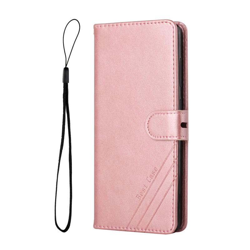 Für Samsung Galaxy Xcover 5 Hülle Leder Klapphülle für Samsung X Cover 5 Handyhüllen Galaxy XCover5 G525F Brieftaschenhülle Fundas For Samsung Xcover 5 rose gold