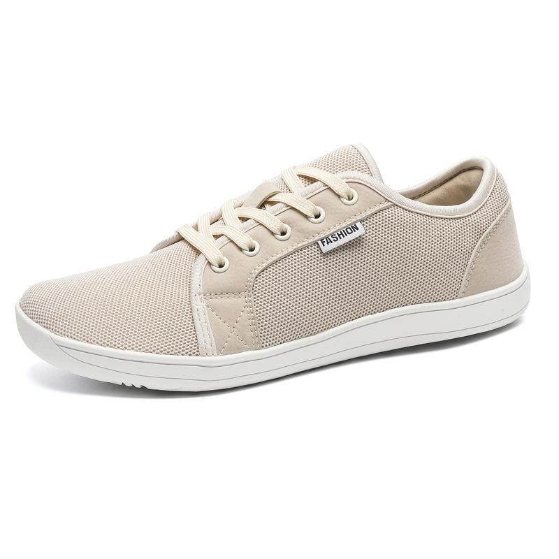 Unisex Breite Barfußschuhe für Männer und Frauen Outdoor Trail Running Minimalistische Wanderschuhe Leicht und atmungsaktiv 40 khaki