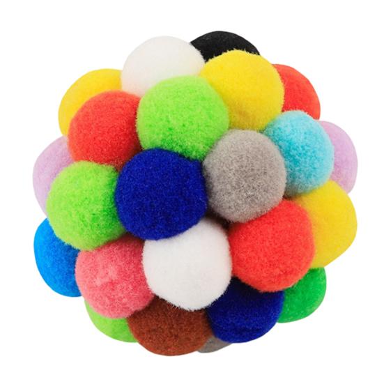 Attraktive Katzen Ball Spielzeug Perfekte Geschenke Polyester Glocke Tragbare Haustier Plüsch Ball