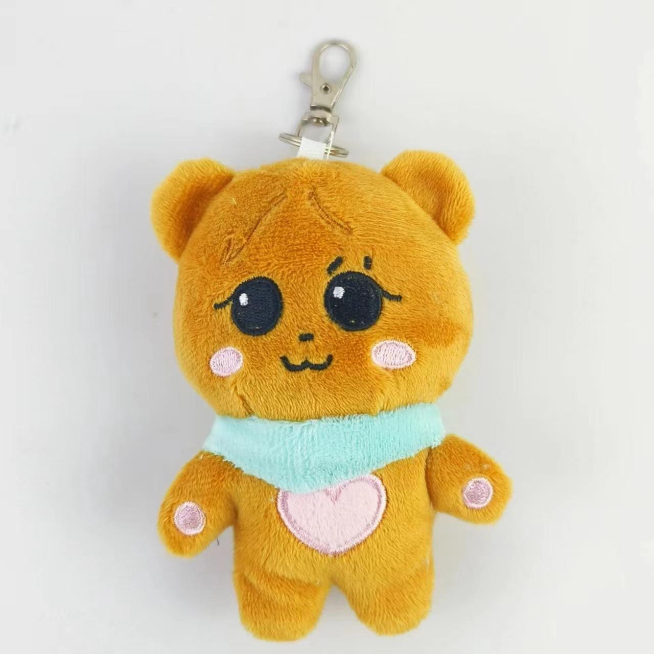 Blackpink Plüschtier LISA JENNI JISOO ROSÉ Plüschpuppe Kawaii Kuscheltiere Pendent braun
