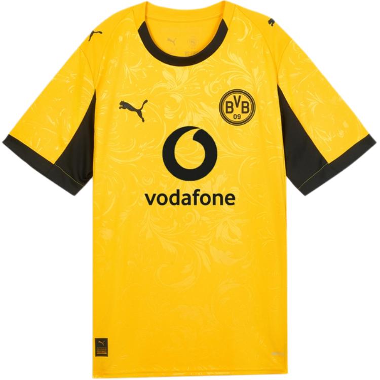 Puma Bvb Cup Trikot Replica Vodafone Fan Edition Bequemes Rundhals Schnelltrocknend Kurzarm Fußballshirt Herren Oberteile 780112-03 M