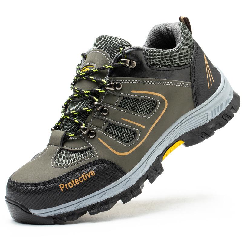 Arbeitsschuhe Herren High-Top Sicherheitsschuhe Bruchsicher und Durchstichfest Atmungsaktive Arbeitsschuhe Schutzschuhe 45