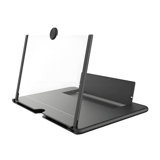 3D Handy-Bildschirmvergrößerer 10/12-Zoll Faltbarer Handy-Bildschirmverstärker Ständer Tragbarer Handyhalter Augenschutz Geschenk für Filmliebhaber 12Inch