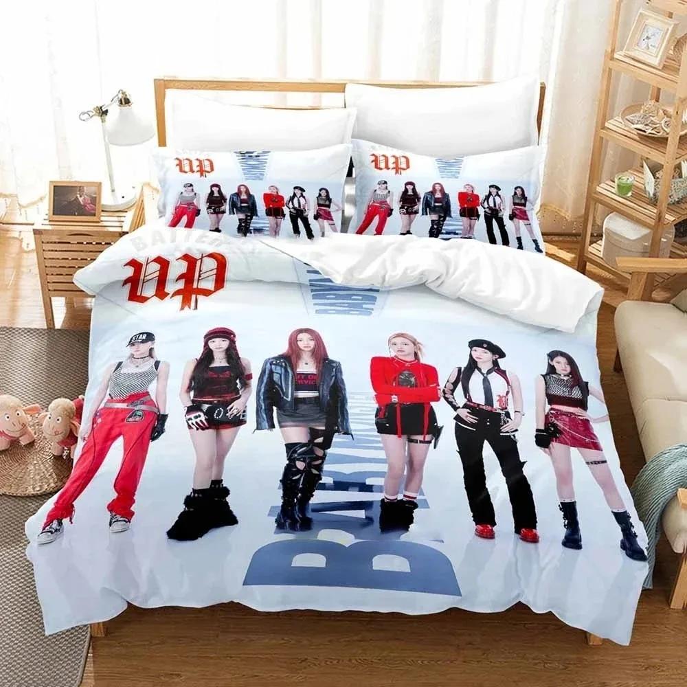 Kpop BABYMONSTER Bequeme Bettdecke Bettbezug Kissenbezug Bettwäsche-Set Kinderzimmer Dekoration Heimtextilien US Twin 173x218cm