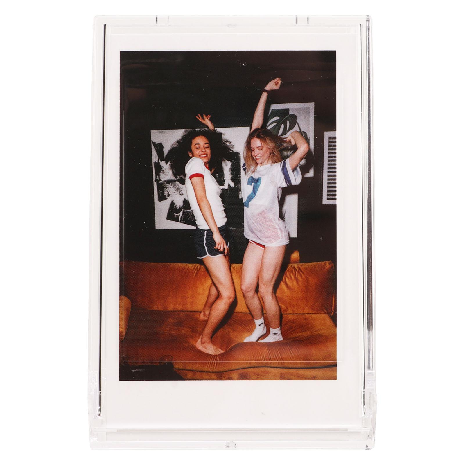 Fotoaufbewahrungsbox für 3-Zoll-Sofortbildkamera-Foto-PC-Mini-Fotohalter-Etui mit Handschlaufe für transparent