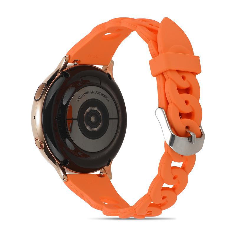 YurKem 20mm 22mm Damen Silikonarmband für Samsung Galaxy Watch 4 3 41mm 45mm Armband Armband S3 42mm 46mm Active 2 Gear Armband 20mm watch band