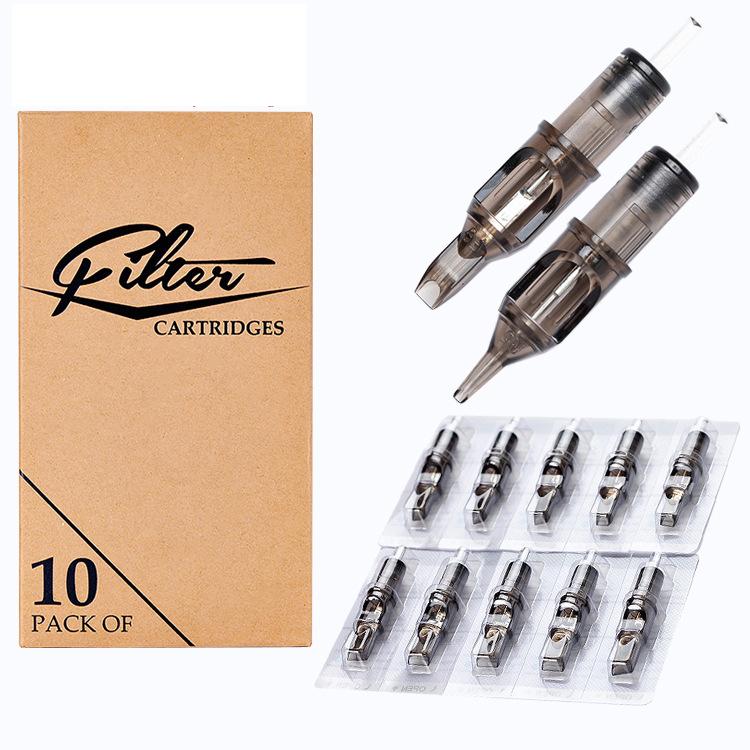 10 teile/los Original Filter Patrone Tattoo Nadeln Round Liner #10 0,30mm Membran für Patrone Maschine Grip Filter-1401RL
