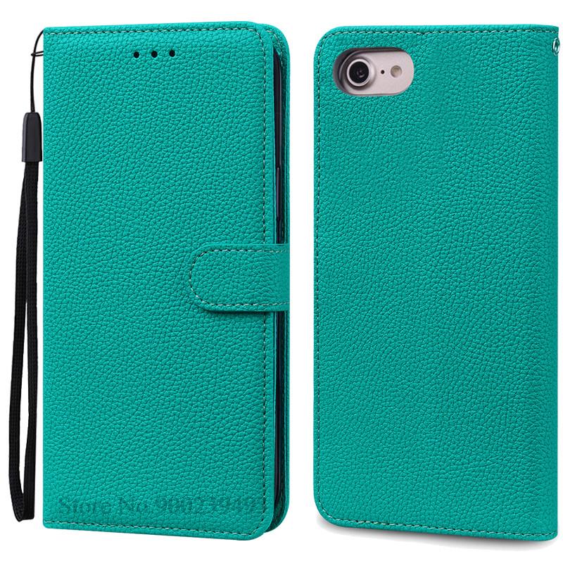 Luxus Brieftasche Hülle für iPhone 6 6S Hülle iPhone 7 8 Plus Weiche Silikon Leder Klapphülle für Coque iPhone 8 7 6 6S Plus Cover Tasche iPhone 8 cyanblau