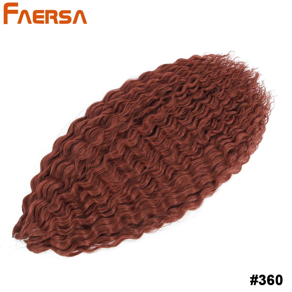 Ariel Curl Haar Wasser Welle Twist Häkeln Haar Synthetische Häkeln Zöpfe Ombre Blonde Afro Locken Tiefe Welle Flechten Haar verlängerung 30 Inch brown