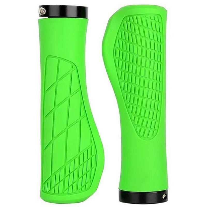 1 Paar Mountainbike-Lenkergriffe, rutschfest, bequem, abschließbar, weiche Gummi-Fahrradgriffe, MTB-Fahrradgriffe, Fahrradteile grün