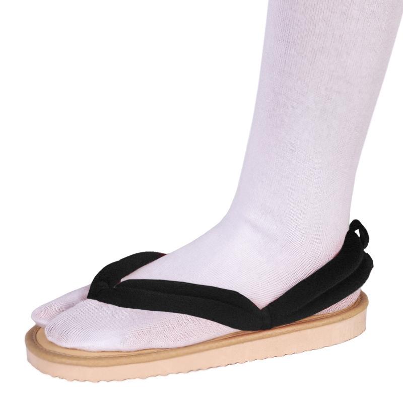 Anime Demon Slayer Cosplay Schuhe Kimetsu No Yaiba Kamado Tanjirou Clogs Sandalen Kamado Nezuko Geta Kochou Shinobu Flip Flops 38-39 schwarz