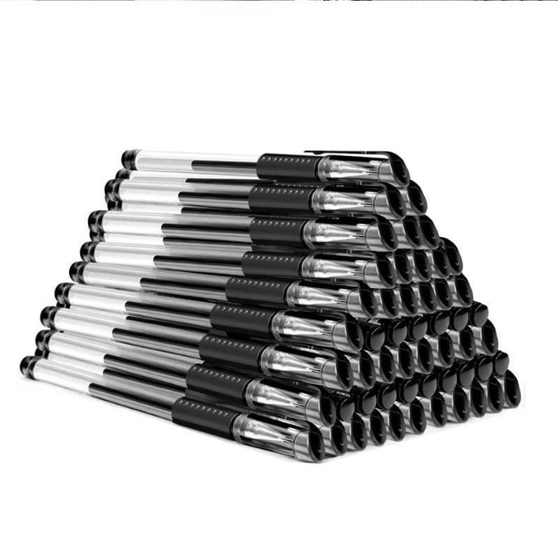 0,55 mm schwarzer Gel-Kugelschreiber, extrafeiner Kugelschreiber für Büro, Schulbedarf, 10–40 Stück 10pcs schwarz