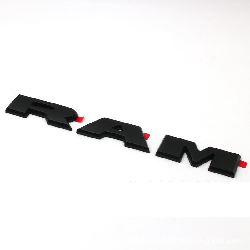JQS4 Auto Styling Tür Seiten Kotflügel Aufkleber Ram Buchstaben Logo Emblem Abdeckung für Dodge Ram 1500 2019 2020 2021 2022 Karosserie Aufkleber Zubehör