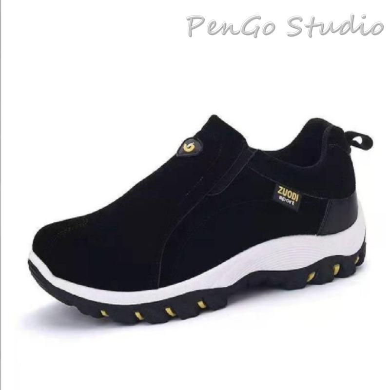 2022 neue Casual Schuhe Männer Turnschuhe Outdoor Wanderschuhe Müßiggänger Männer Bequeme Schuhe Männlichen Schuhe Licht Plus Größe 48 40 schwarz