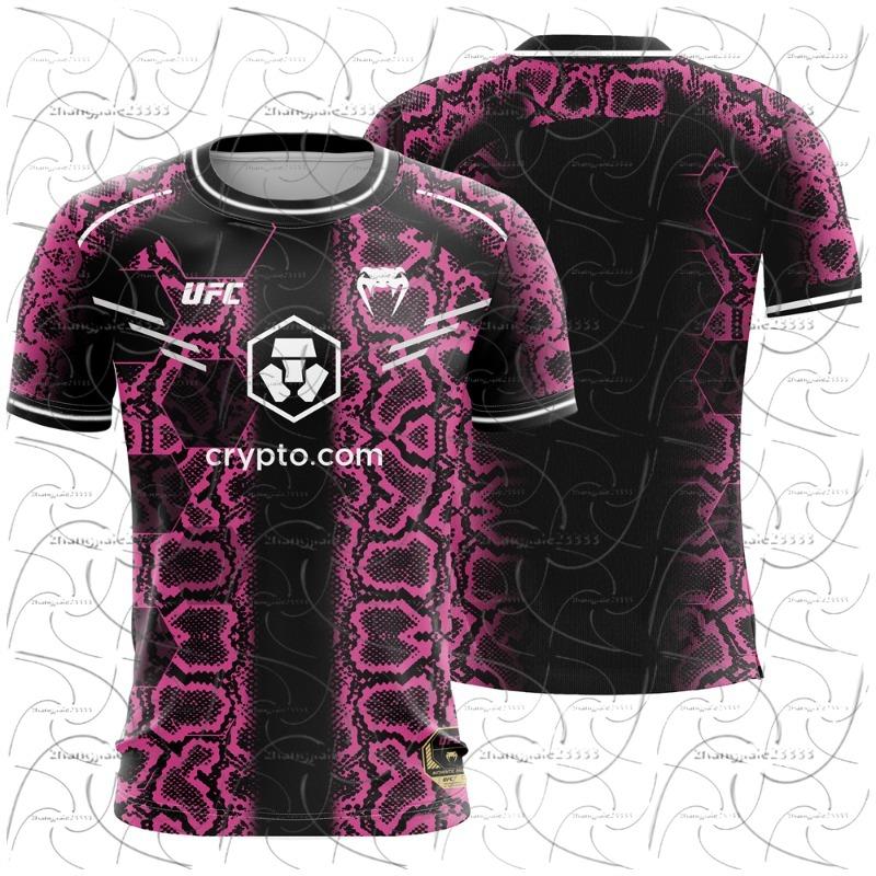 2026 Neues Heißverkauf UFC Boxkampf Chaser T-Shirt für Männer und Frauen Sommer Lässig Atmungsaktiv Übergroß Schnelltrocknend Oberteil S