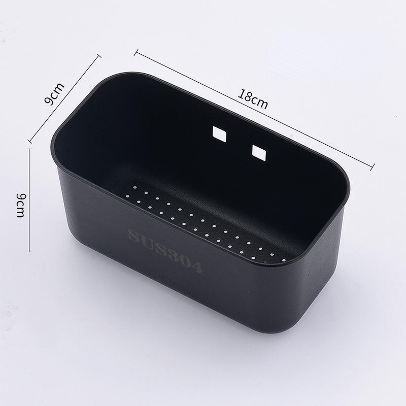 Edelstahl Spüle Sieb Korb Spüle Filter Ablauf Obst Gemüse Abtropffläche Filte Reste Suppe Müll Box Küche Werkzeug schwarz