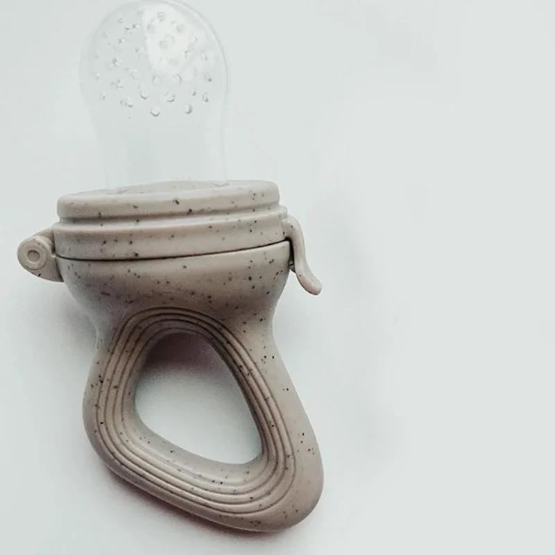 1PC Silikon Baby Obst Feeder mit Abdeckung Baby Nippel Frische Lebensmittel Gemüse Ergänzung Schnuller Knabber Fütterung Zahnen Schnuller