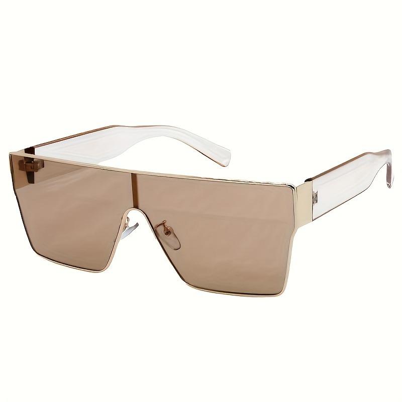 Quadratische Sonnenbrille Damen Herren Mode Trendig Luxusmarke Design Einteilige Dekoration Sonnenbrillen Outdoor Reisen Fahren UV400
