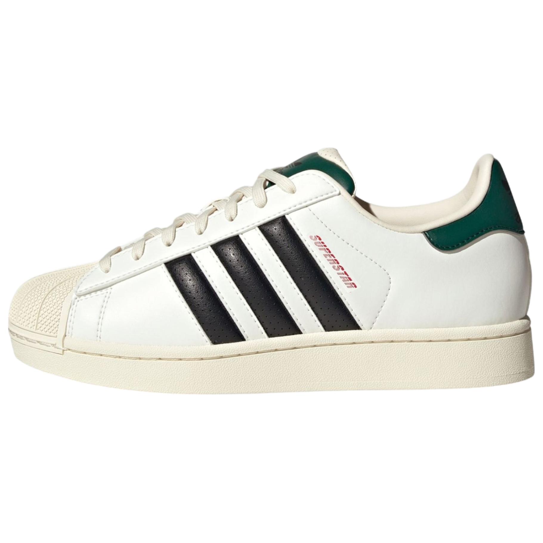 Adidas Originals SUPERSTAR Abriebfeste Low-Top Skateboard Schuhe Unisex Weiß Schwarz Grün Sneaker JP9188 41⅓ white