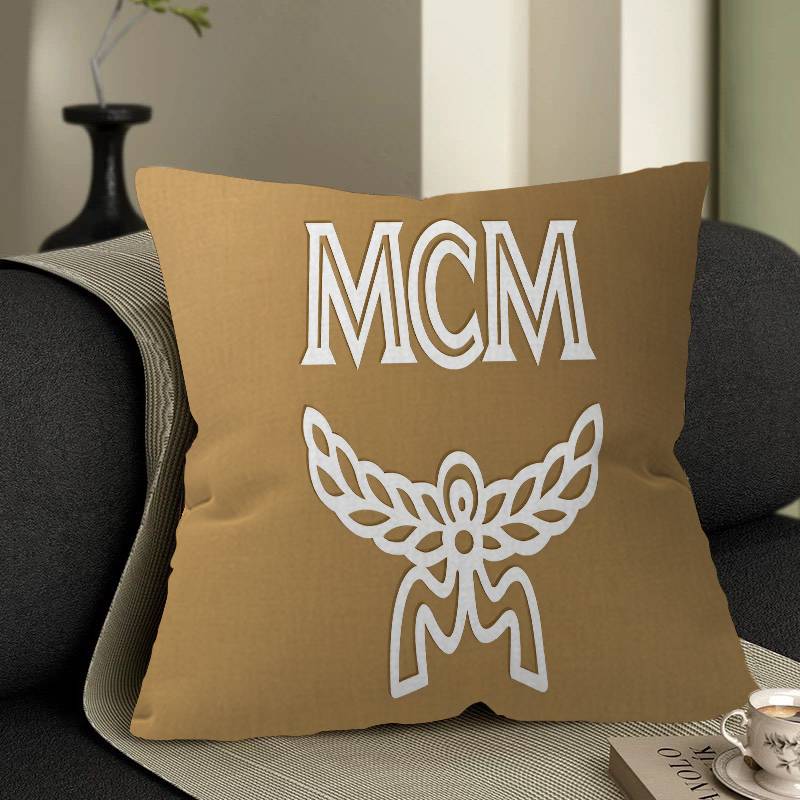 Mode M-MCM Logo Kissenbezug Auto Dekokissenbezug Für Sofa Auto Weihnachtsgeschenk 40x40cm 45x45cm 26x26Inch