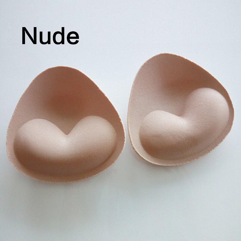 1 Paar Damen Brust Push Up Pad Silikon BH Unterwäsche Pad Nippelabdeckung Aufkleber Patch Bikini Einsatz Badeanzug Zubehör One Size beige