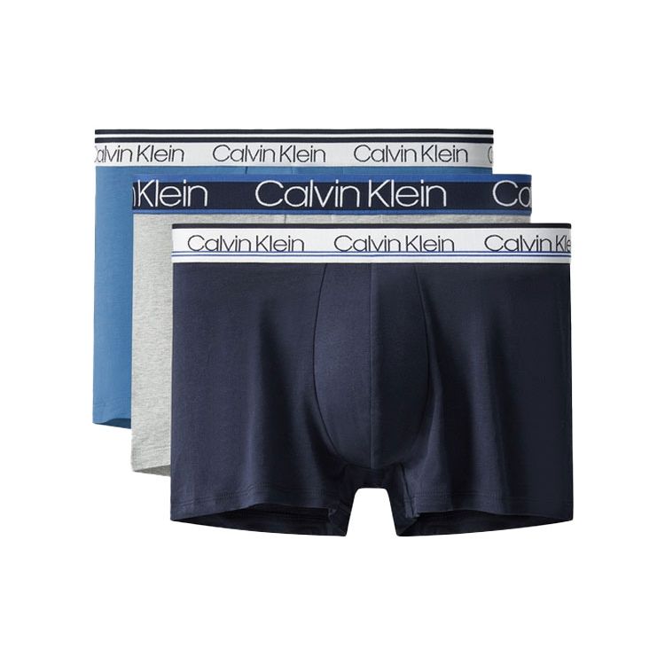 Calvin Klein Boxer Briefs mit Schriftzug am Bund 3er-Pack Herren Unterwäsche NP2312O-IFR M gray