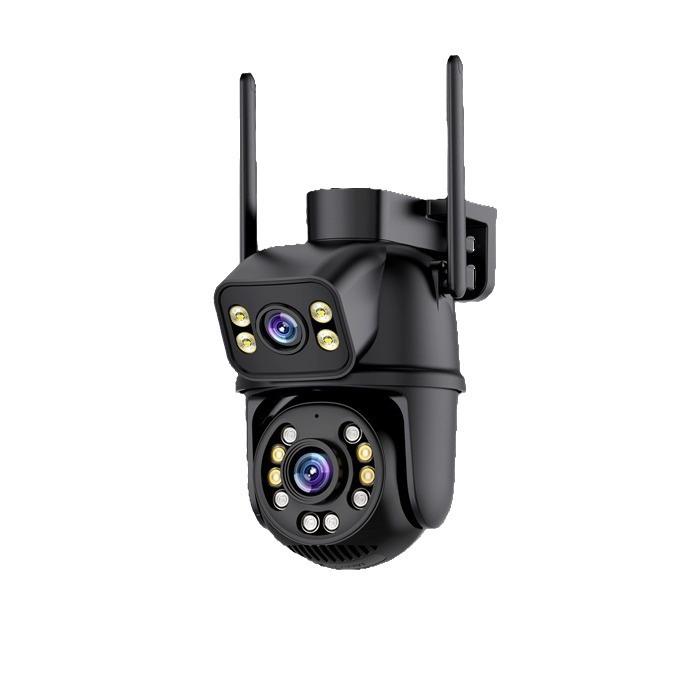 Neue EU 4K 8MP HD Wifi PTZ Kamera Outdoor 4MP Dual Objektiv Dual Screen AI Auto Tracking IP Kamera CCTV Audio Video Überwachung P2P iCSee camera
