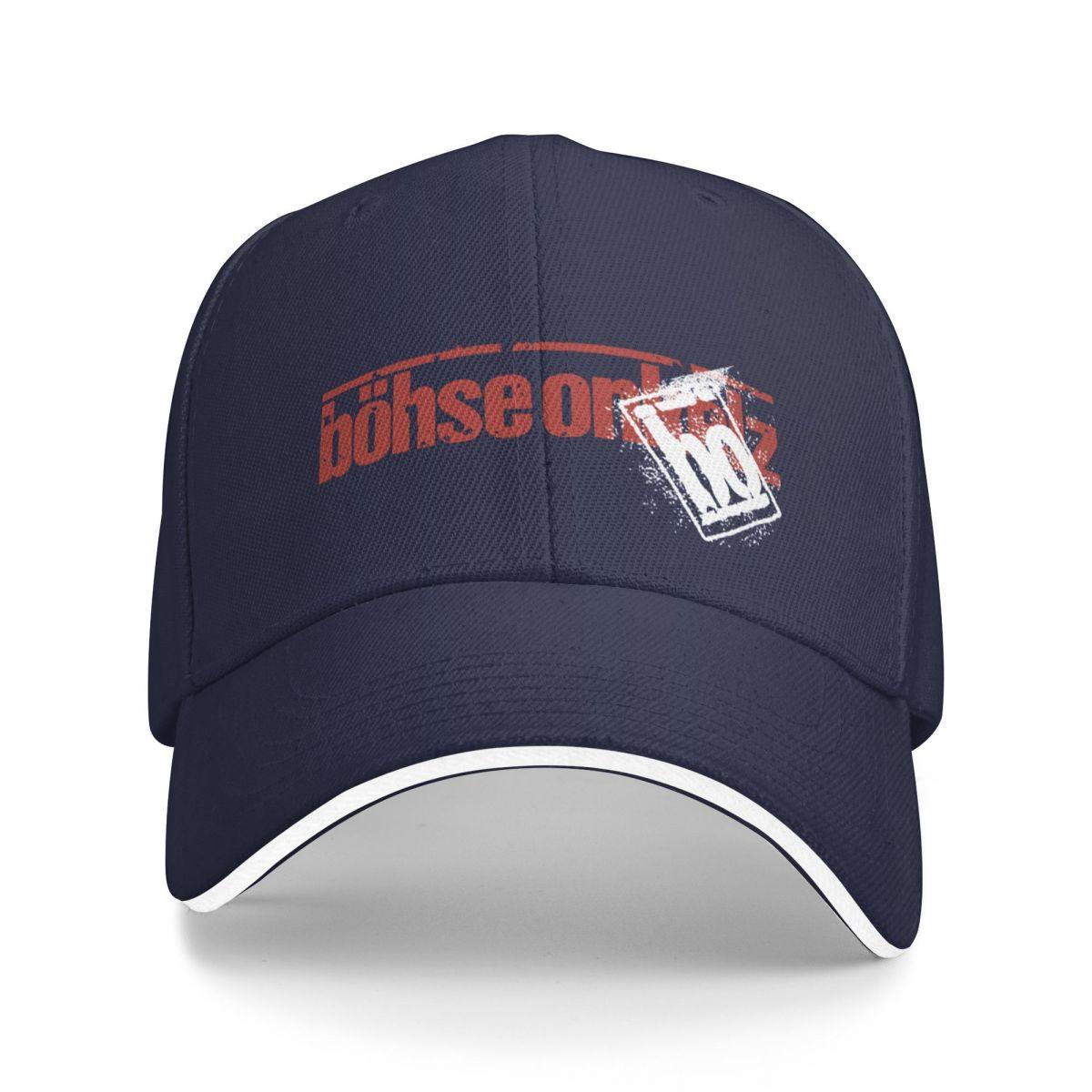 B?hse Onkelz Heilige Lieder Baseball Cap Bommelmütze Weihnachtsmützen Hut Luxusmarke Hut Mädchen Herren navy blau