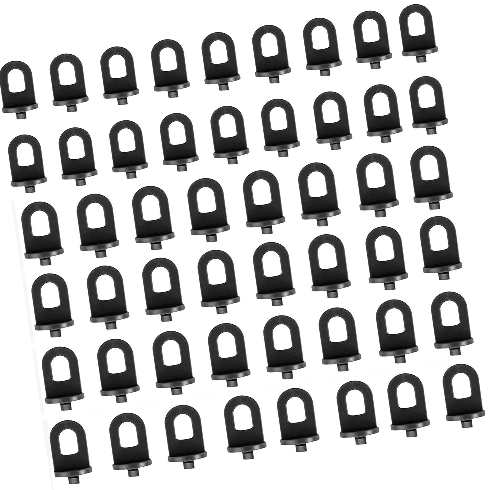 50 Stück Gewächshaus Drehclips Gewächshaus Hakenaufhänger Gewächshaus Pflanzclips Haken Zubehör für Gewächshaus schwarz