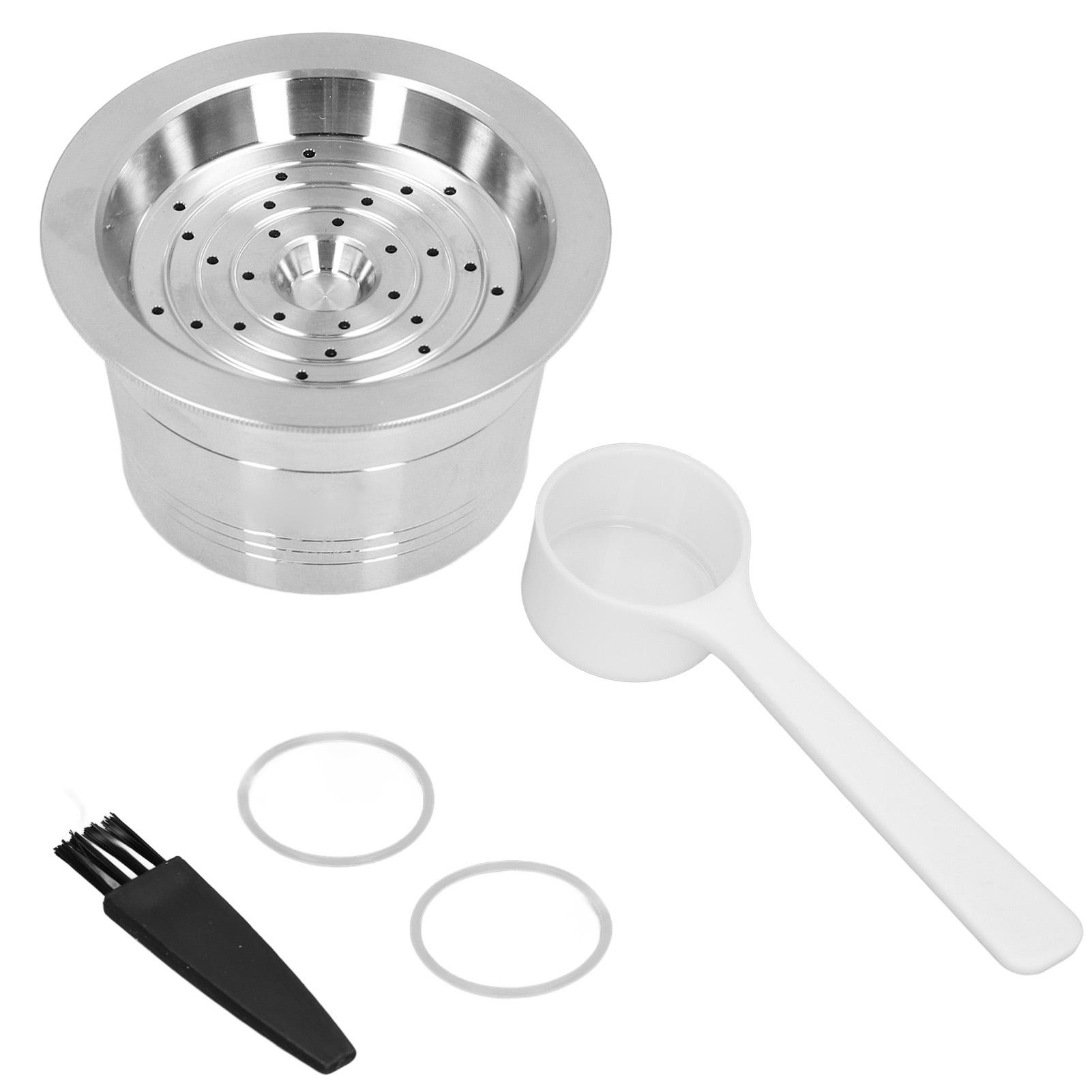 Wiederverwendbare Kaffeekapsel, nachfüllbare Kaffeepads aus Edelstahl mit Bürste für Cafissimo-Kaffee L