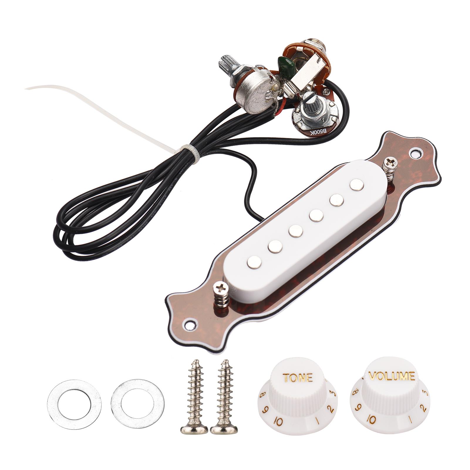 Gitarre Magnetischer Single Coil Geräuschloser Tonabnehmer Folk Akustikgitarre Schallloch Tonabnehmer E-Gitarre