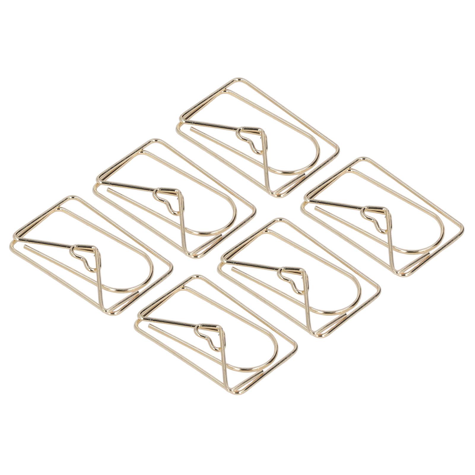 100 stücke Metallic Papier Clips Goldene Galvanik Prozess Anti Rost Papier Clips Non Skid mit