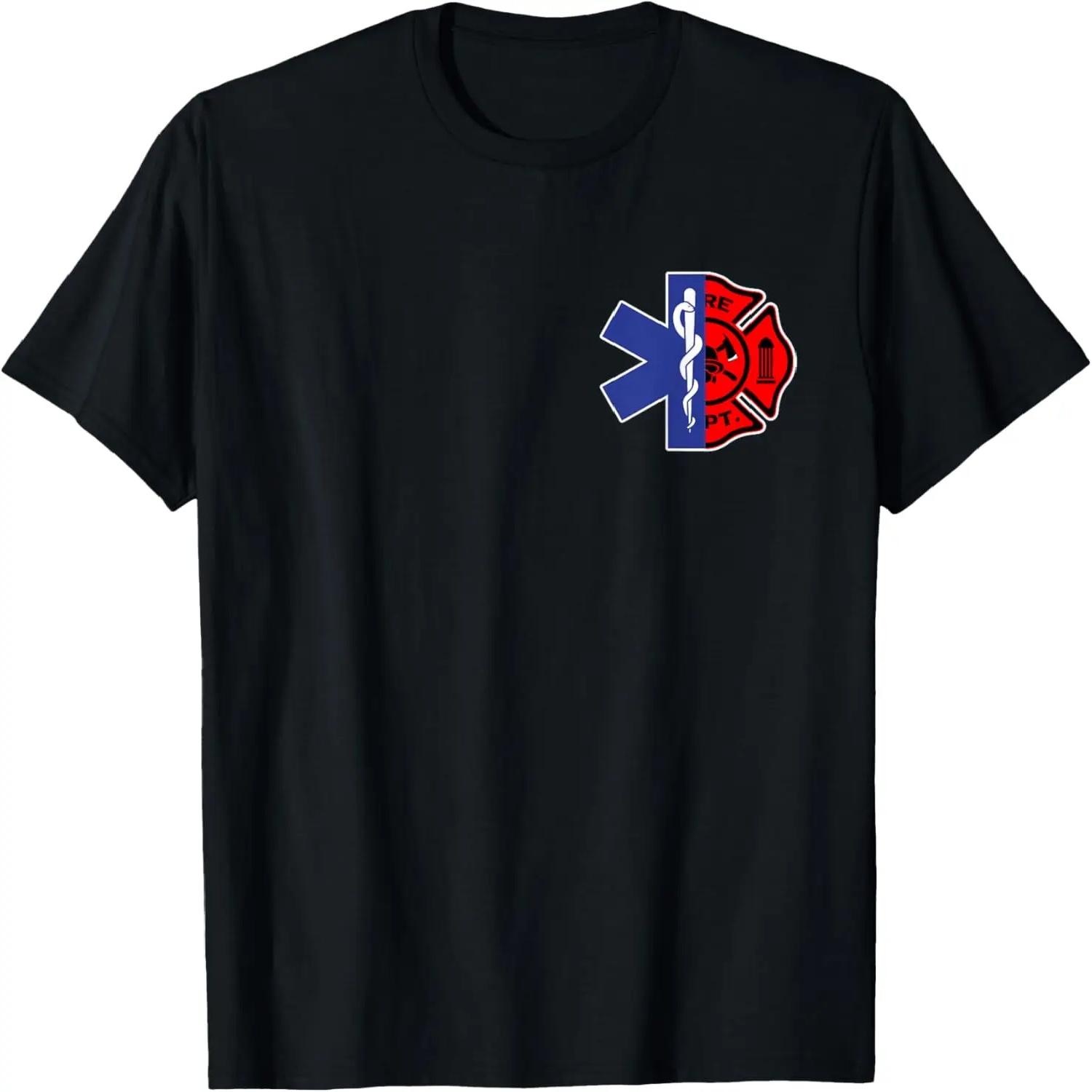EMT Feuerwehrmann T-Shirt Feuerwehrmann Beidseitig EMS Geschenk T-Shirt XL