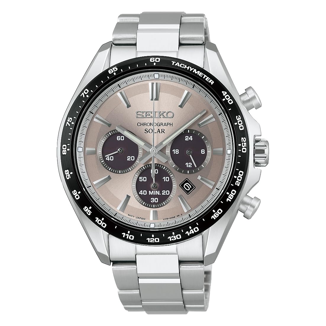 SEIKO SELECTION SBPY181 Solar Datumskalender 2026 Veröffentlichung S Serie [Seiko Uhr] Herrenuhr, Chronograph, & 24-Stunden-Zeiger, Grau, Modell, Silber,