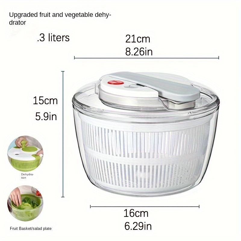 1 Stück, Gemüse-Trockner, Salatschleuder, Obstkorb, Gemüse-Waschtrockner, Obstabtropfer, Salatschleuder, Abtropfkorb, Siebkorb