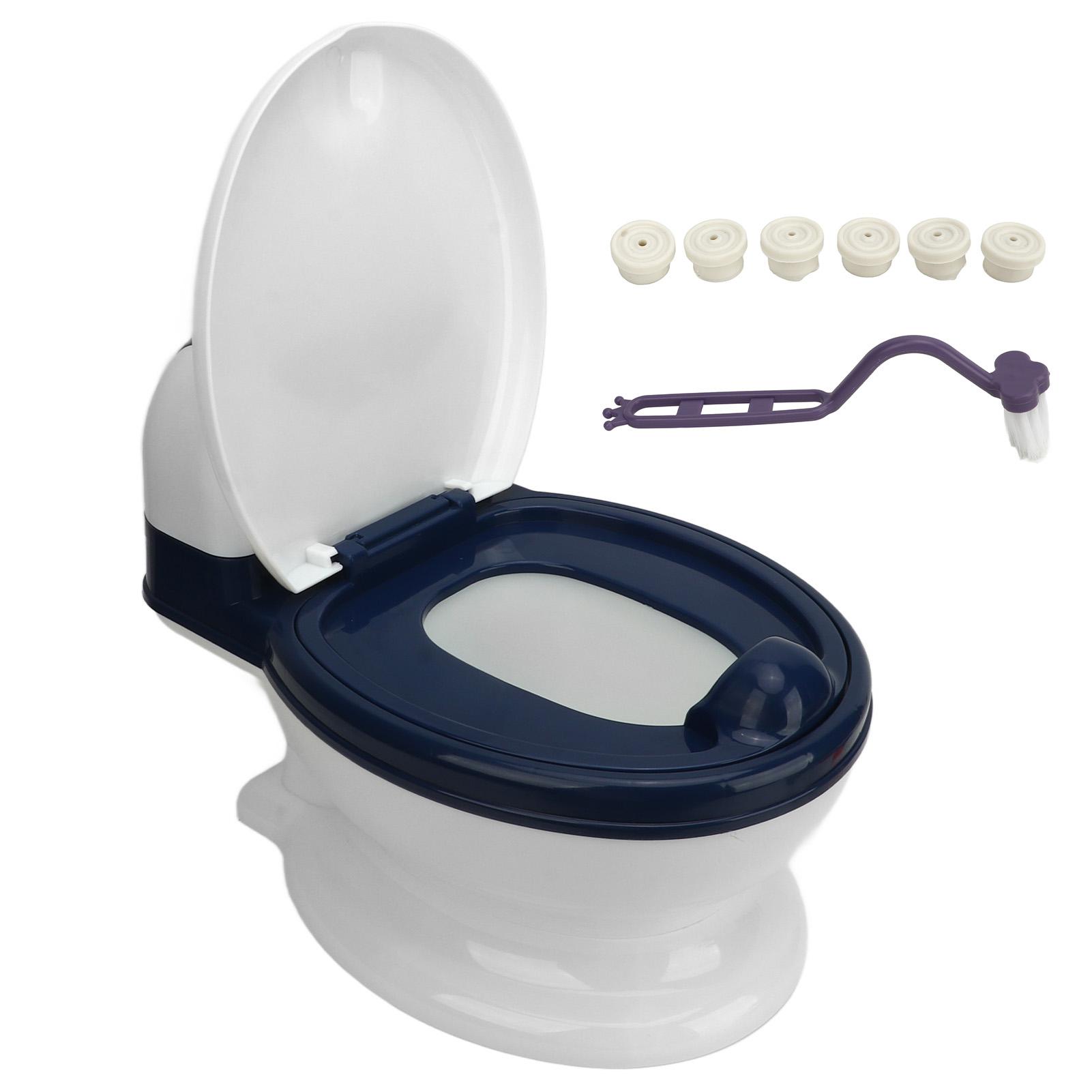 Baby Töpfchen Training Toilette Realistische Kleinkind Training Töpfchen Stuhl Abnehmbare Multifunktionale Toilette blau/weiß