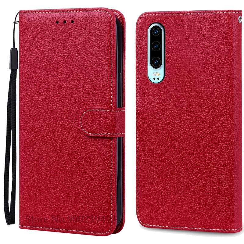 P30 P 30 Pro Hülle Für Huawei P30 Hülle Brieftasche Leder Klapphülle Für Huawei P30 Pro Cover Buch Funda Für Huawei P 30 Pro Coque For Huawei P30 Pro dunkelrote