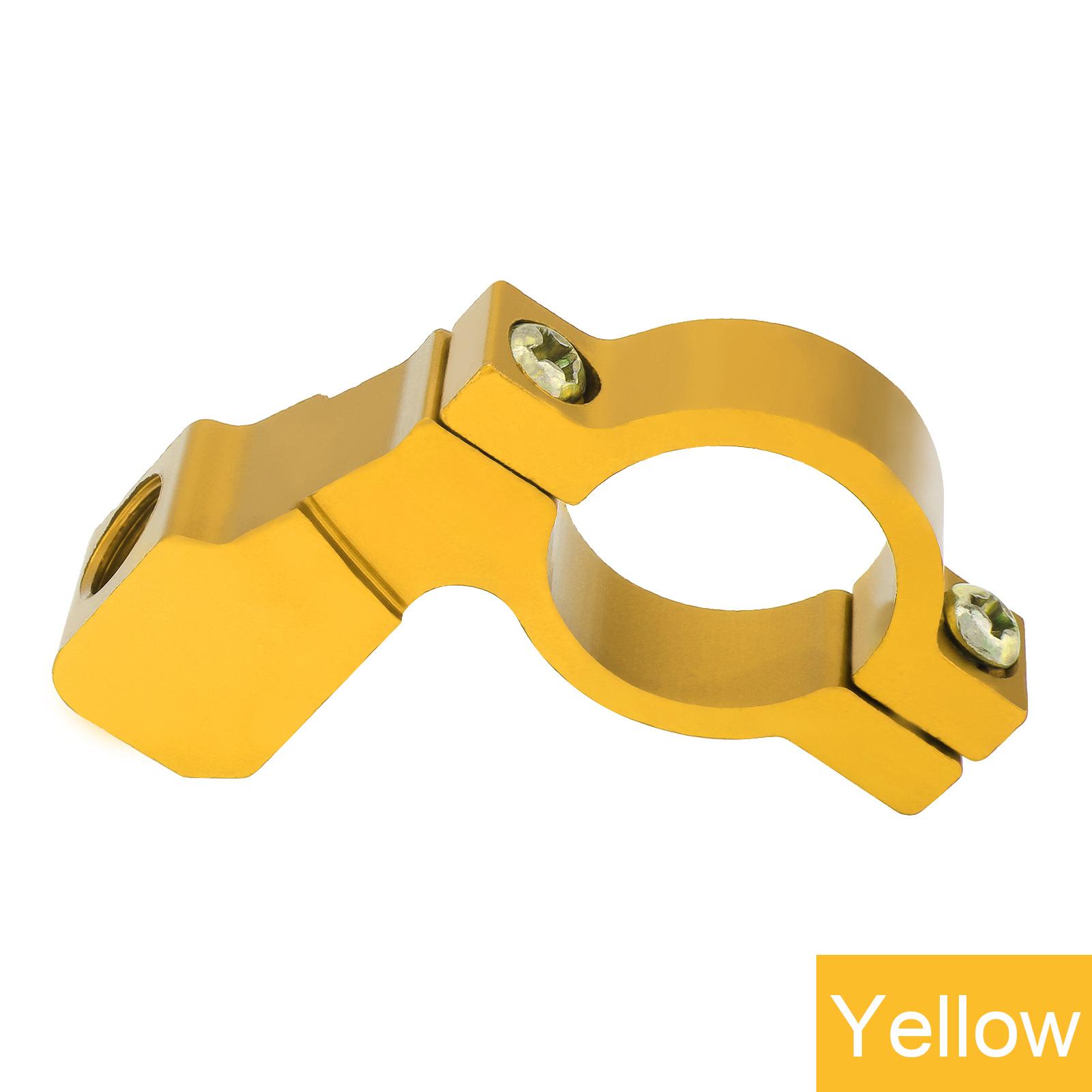 Motorrad-Rückspiegel, Lenker, Spiegelsitz, Seitenspiegel-Adapter, Halter, Code Durchmesser 22 mm, für Motorrad, Roller gelb