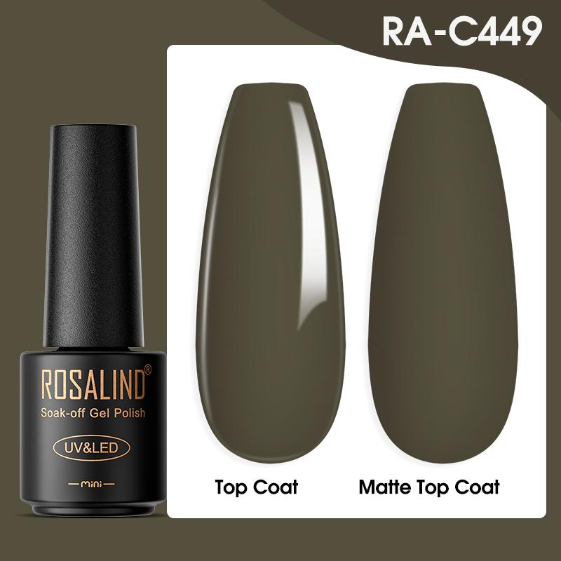 ROSALIND Gel-Nagellack, Nagelkunst, 7 ml, UV-Farben, Gel-Lack, Nagellack, semi-permanent, Soak-off, LED-Lampe, Gel-Lack, Mann C449