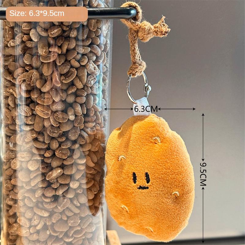 Niedliche Kartoffel Anhänger Puppe Kreative Gemüse Puppe Schlüsselanhänger Anhänger Schüler Dekoration Anhänger orange