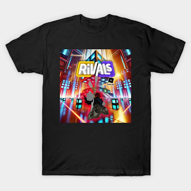 Herren Schwarzes T-Shirt mit Aufdruck Roblox Rivals No-Cut Thermotransferdruck Baumwoll-T-Shirt 3XL schwarz