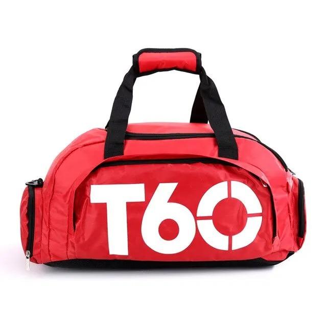 Sporttasche Wasserdichte Fitness Tasche Sport Männer Frauen Tasche Outdoor Fitness Tragbare Taschen Ultraleicht Yoga Sport Große Reise Rucksack red