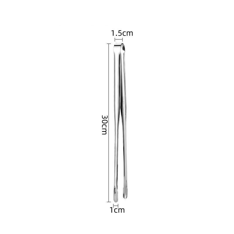 Grill Lebensmittel Zunge Anti-slip Kochen Clip Edelstahl Tragbare Picknick Pinzette Salat Steak Clamp Brot Zange Küche Gadgets Large