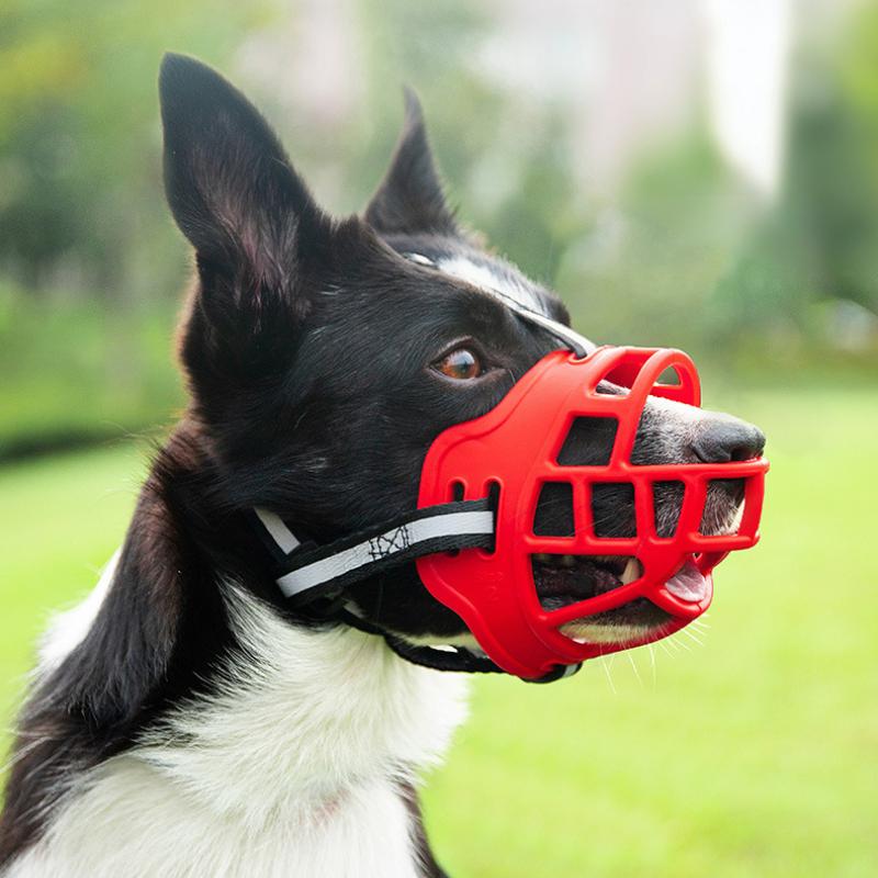 Verbesserter Maulkorb für Hunde, verstellbar, gegen Beißen, Bellen und Fressen, für große, mittelgroße und kleine Hunde, Haustierbedarf S