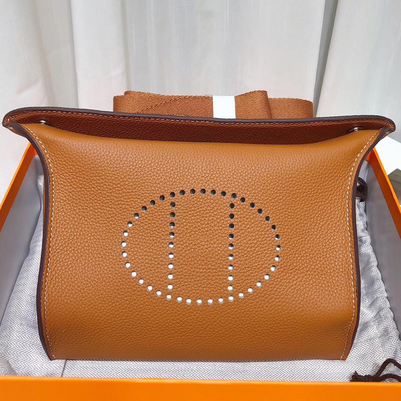 Hochwertige vielseitige erste Schicht Rindsleder Tasche, Teller Tasche, echtes Leder Unisex Tasche, lässige Schulter Umhängetasche. 21*5*18cm goldbraune