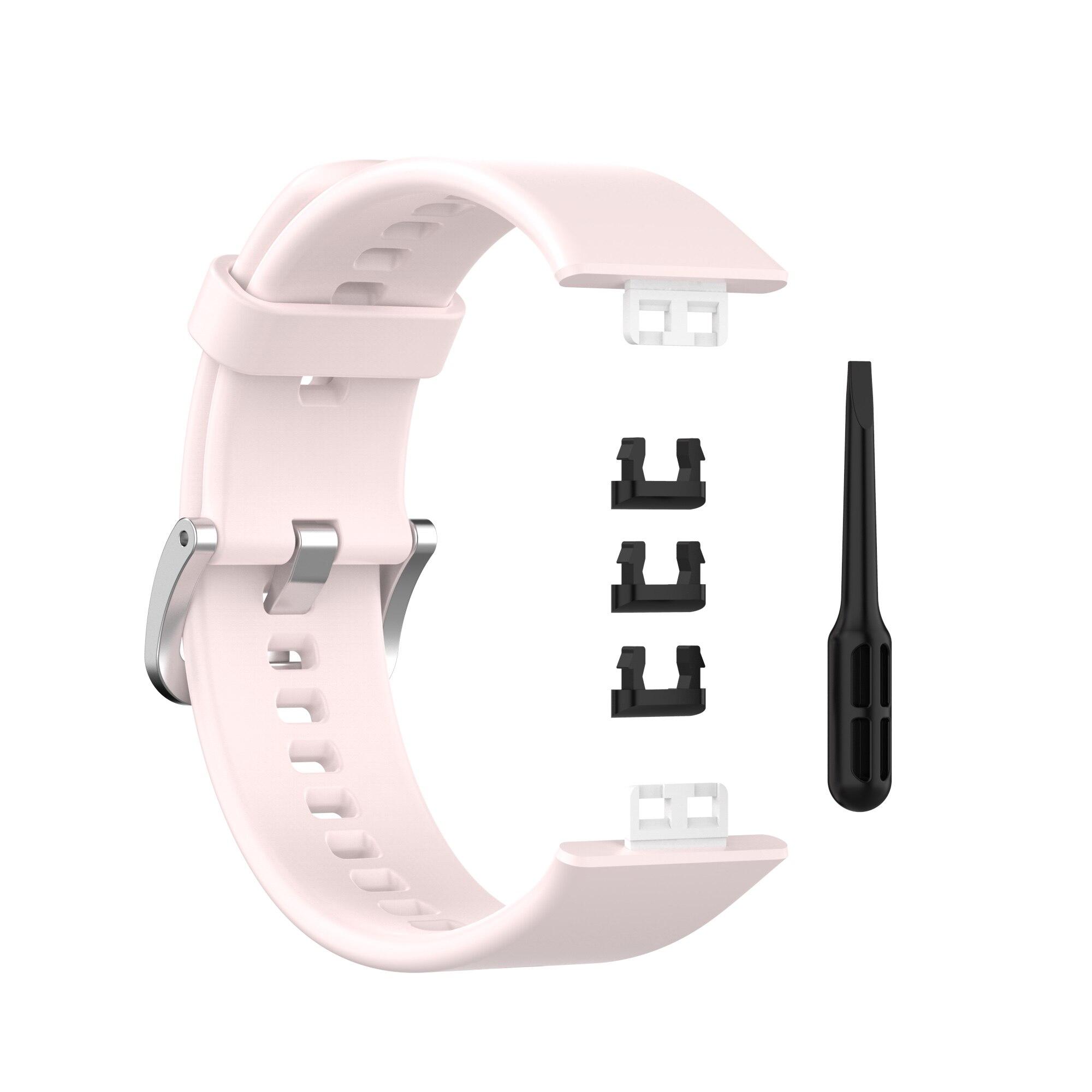 Für Huawei Uhr Fit Silikon Ersatz Armband Armband Uhr Band Für Huawei Fit TIA-B09/TIA-B19 Sport Handgelenk strap armband Huawei watch Fit rosa