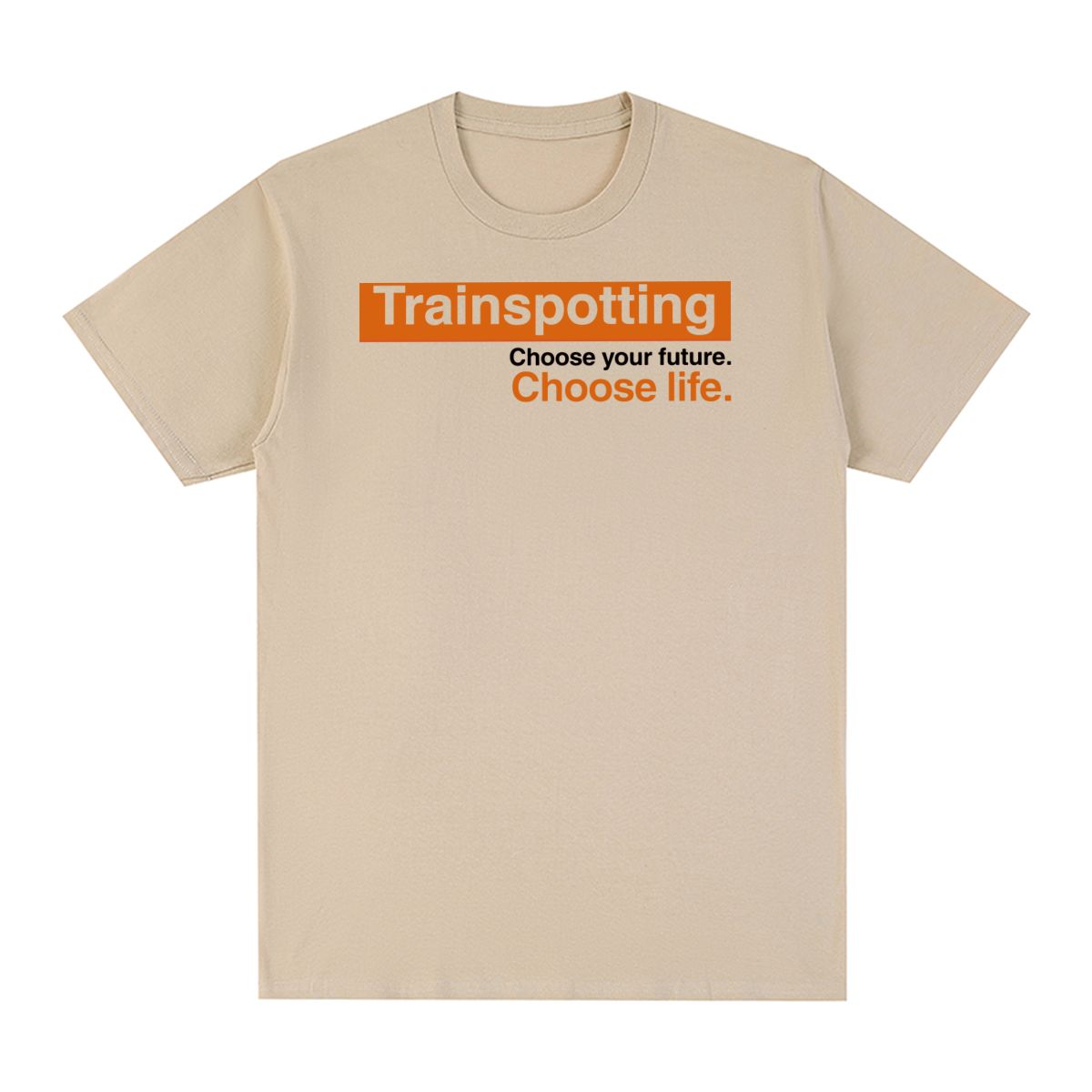 Trainspotting Vintage T-Shirt Film Choose Life 90er 80er Baumwolle Herren T-Shirt Neues T-Shirt T-Shirt Damen Tops 2XL