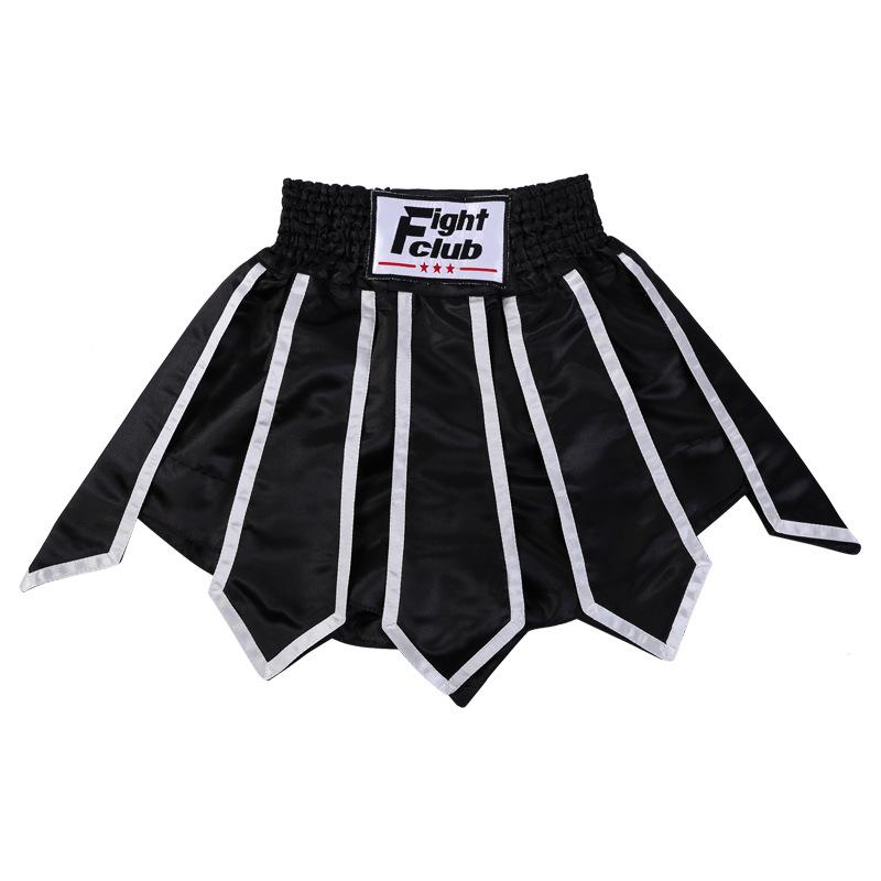 Thai-Boxshorts: Kickboxen, Sanda und MMA Kampfhosen mit Streamern im Lotusmuster XXXL 190cm