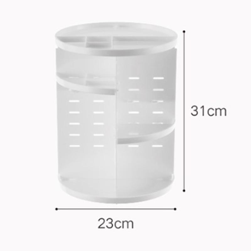 Drehbarer Kosmetik-Organizer 360 Grad Make-up-Display Kosmetik-Drehständer für Lippenstift Schwarz weiß